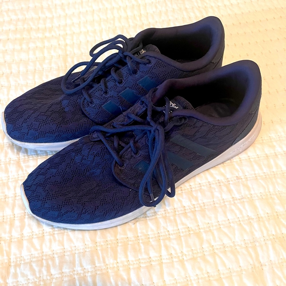 Navy tennis shoes, size 10